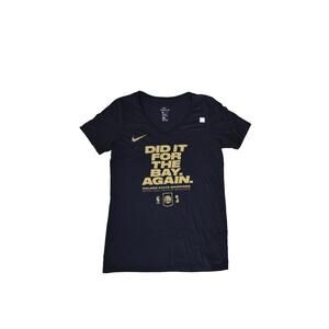 Golden State Warriors Did It For The Bay Again Mens T-Shirt Black Yellow